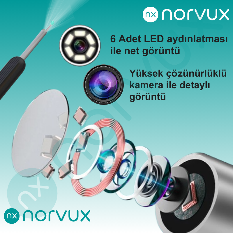 Norvux NE3 Görüntülü Kulak Temizleyici