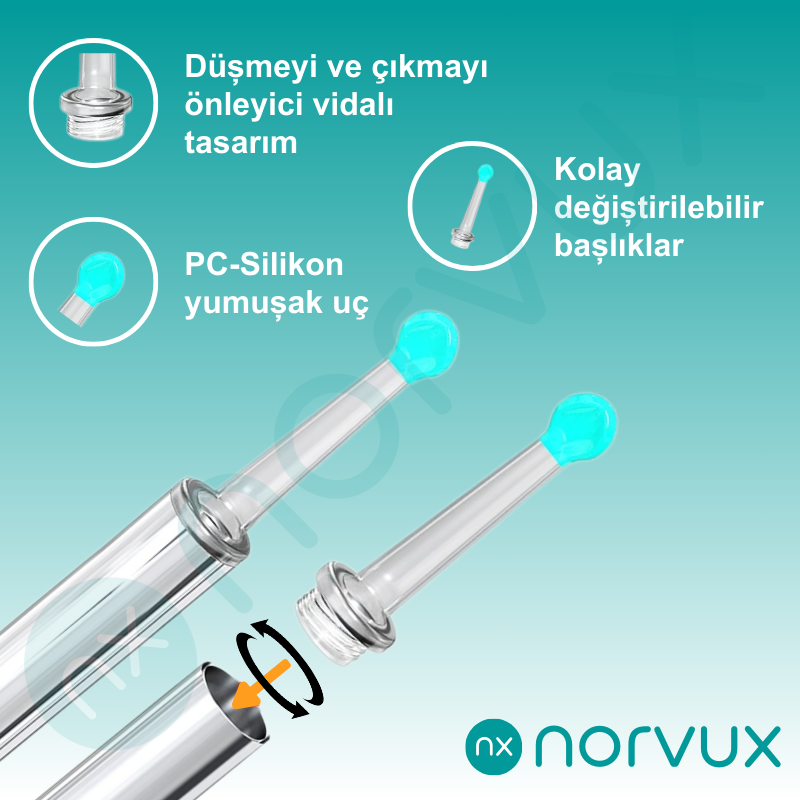 Norvux NE3 Görüntülü Kulak Temizleyici