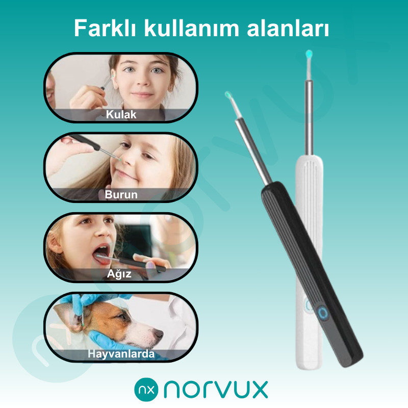 Norvux NE3 Görüntülü Kulak Temizleyici